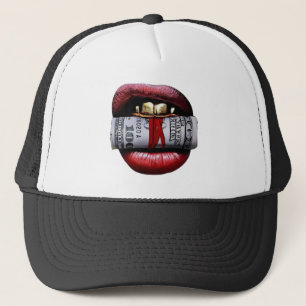 Closed Mouth Don't Get Fed Trucker Hat