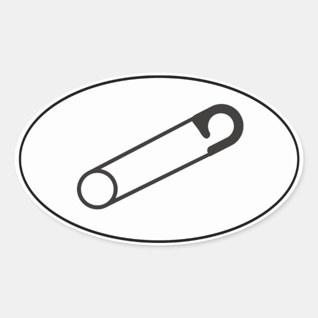 Closed Safety Pin Sticker | Support | Ally (Front)