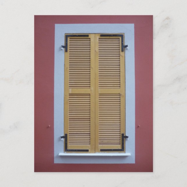 closed shutters postcard (Front)