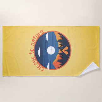 Closer to nature beach towel