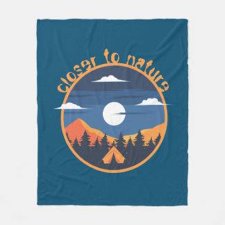 Closer to nature fleece blanket