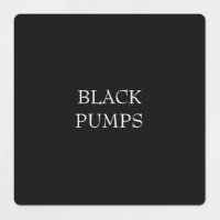 Closet Black Shoe Classification Labels