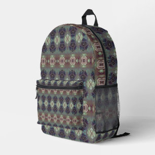 closet hangar green printed backpack