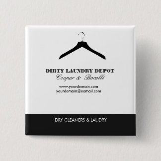 Closet House Organising Clothing Fashion on White 15 Cm Square Badge