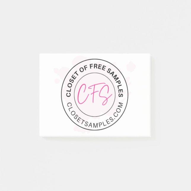 Closet of Free Samples Logo 2021 Edition Post-it Notes (Front)