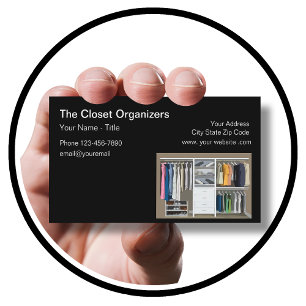 Closet Organising And Remodelilng Business Card