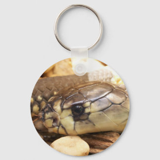 Closeup Cobra Head Key Ring