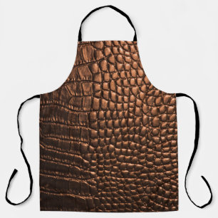 Closeup: crocodile leather texture. apron