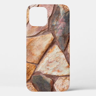Closeup of a stone wall as a backgroundwallpaper,p iPhone 12 case