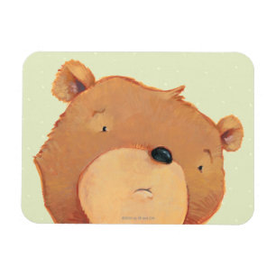 CloseUp of Big Brown Bear Magnet