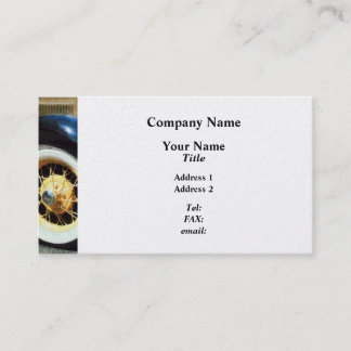 Closeup of Car Wheel - Platinum Finish Business Card