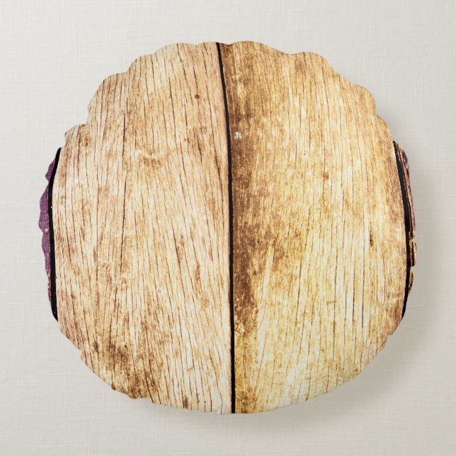 Closeup of old wood texture backgroundabstract, ho round cushion (Front)