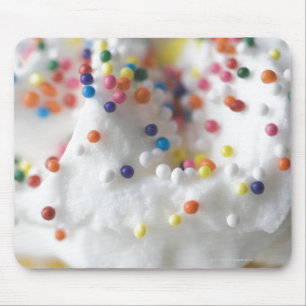 Closeup of sprinkles and frosting mouse pad