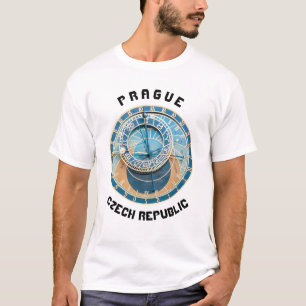 Closeup on Prague Astronomical Clock, Czech R. T-Shirt