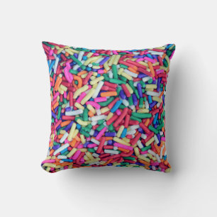 Closeup photo of assorted-colour decor cushion
