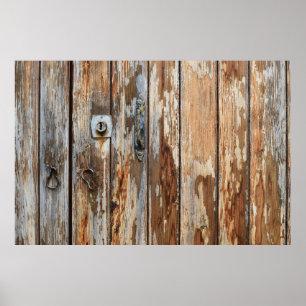 Closeup photo of brown wooden board poster