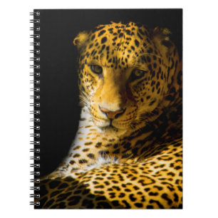 CLOSEUP PHOTO OF LEOPARD NOTEBOOK