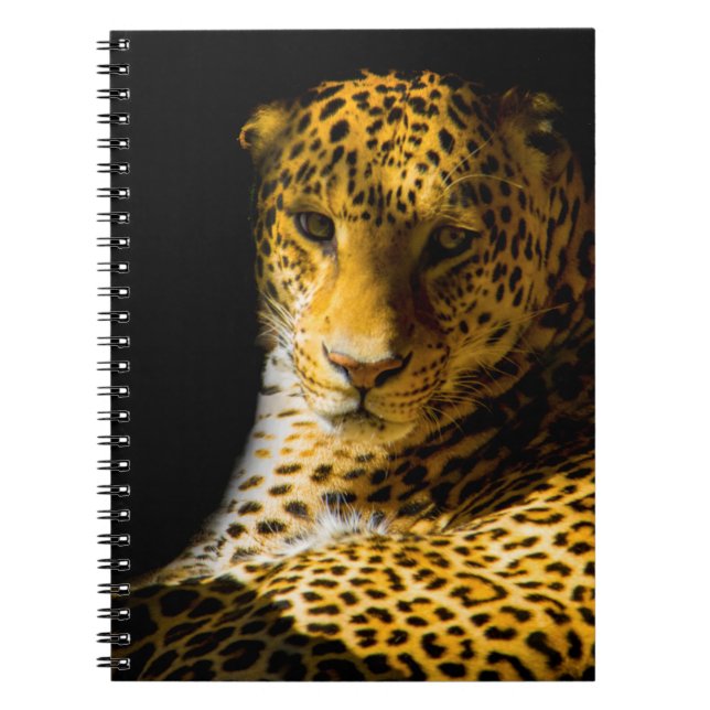 CLOSEUP PHOTO OF LEOPARD NOTEBOOK (Front)