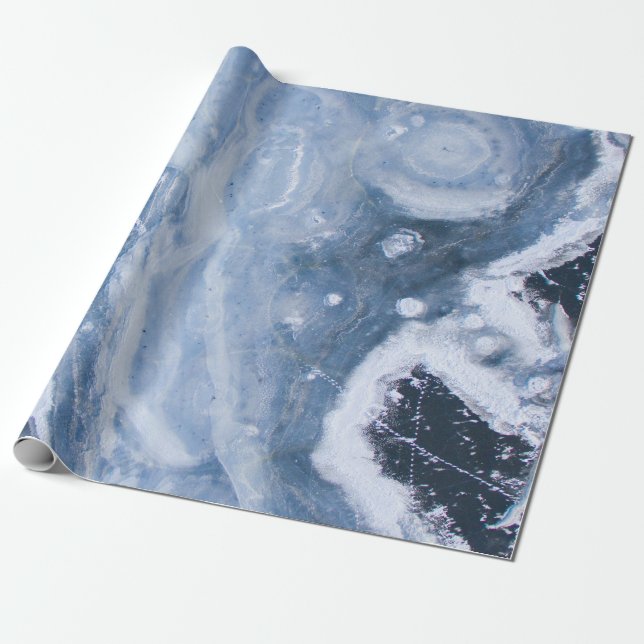 Closeup photography of gray geode wrapping paper (Unrolled)