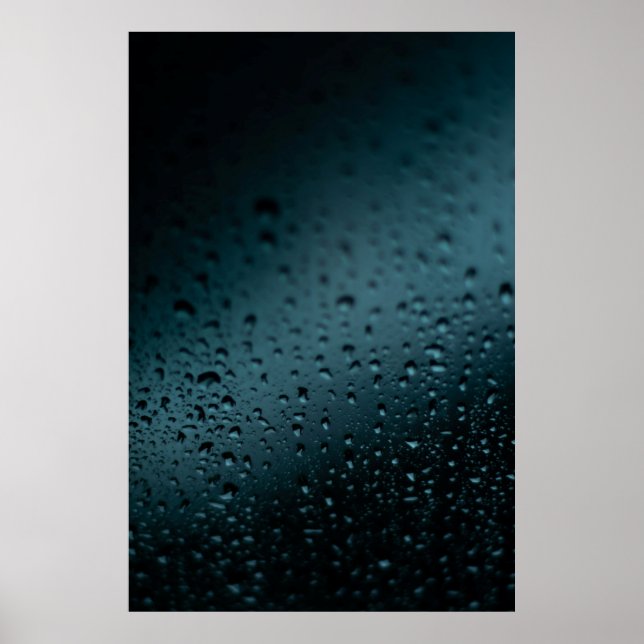 Closeup photography of tear drops poster (Front)