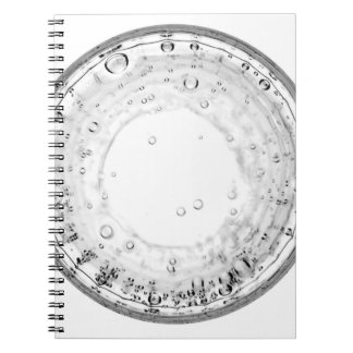 Closeup photography of water bubble notebook