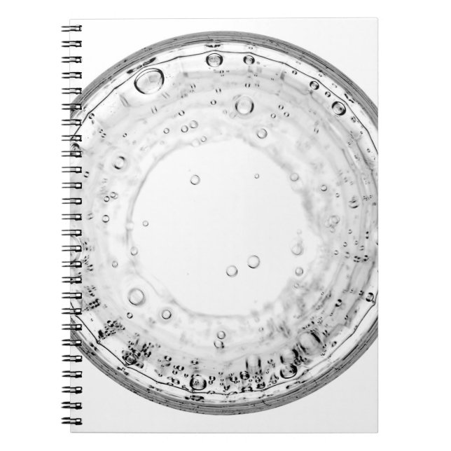 Closeup photography of water bubble notebook (Front)