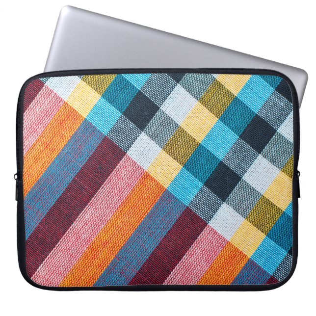 Closeup texture of Fabric, Thai style loincloth Laptop Sleeve (Front)