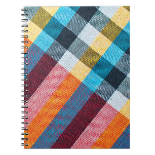 Closeup texture of Fabric, Thai style loincloth Notebook