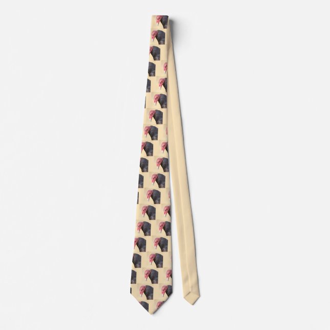 Closeup turkey vulture tie (Front)