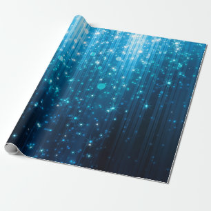 Closeup view of gold painted natural tropical date wrapping paper