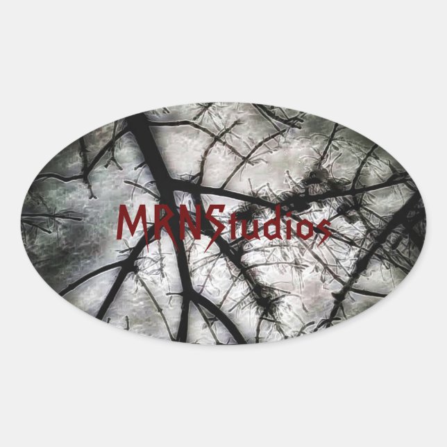 Closing In Oval Sticker (Front)