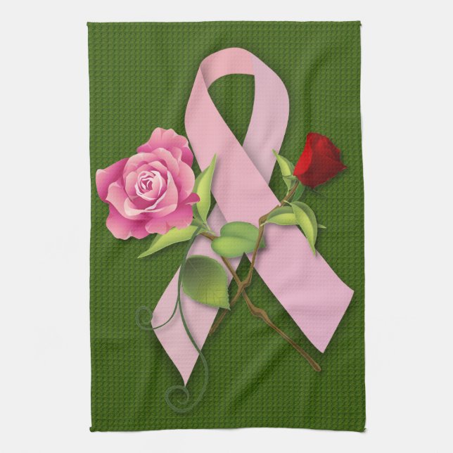 Closure for the Breast Cancer Survivor Tea Towel (Vertical)