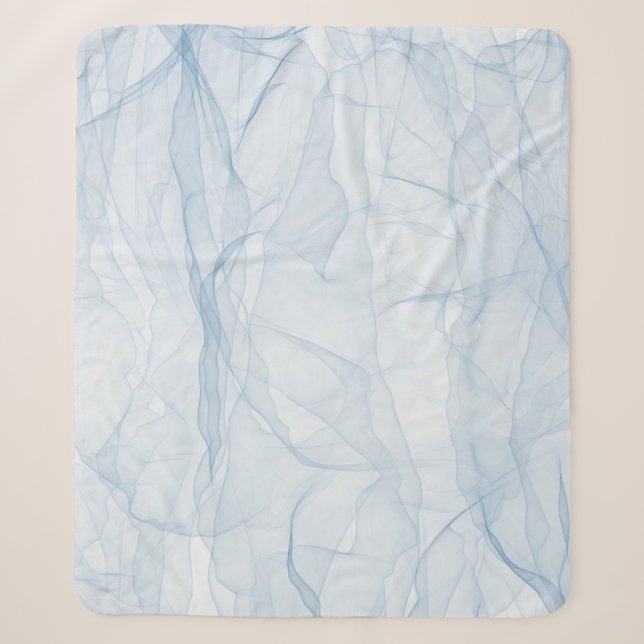 Cloth blue modern background art sherpa blanket (Front)