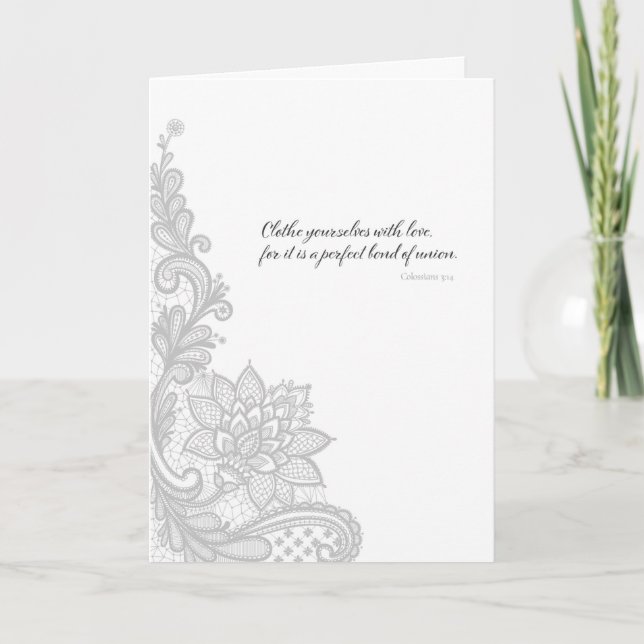 Clothe Yourselves With Love - Folded Greeting Card (Front)