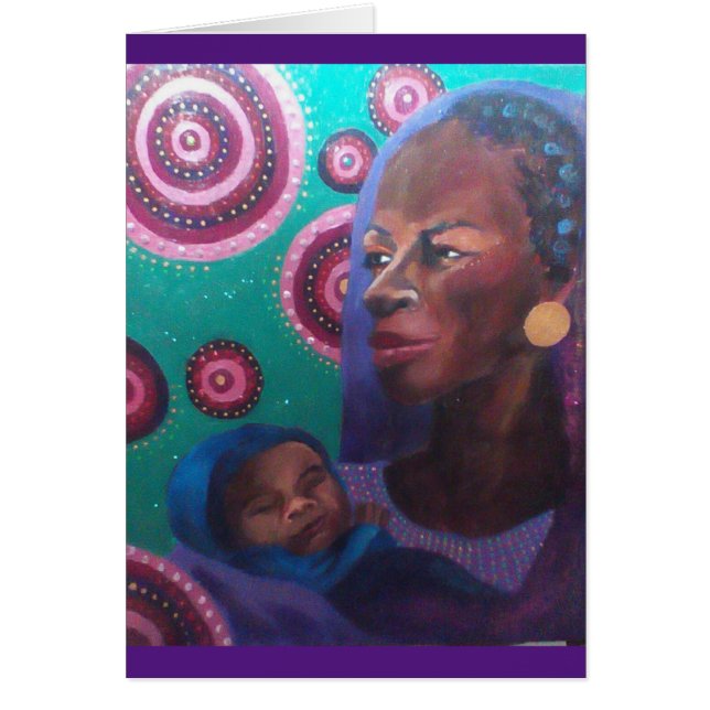 Clothed in Purple Notecard (Front)