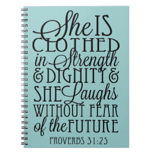 Clothed in Strength & Dignity Notebook