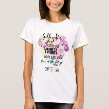 Clothed Strength Dignity Teen GODDAUGHTER Quote  T