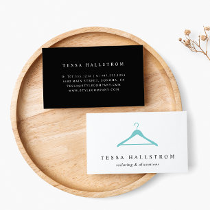 Clothes Hanger Seamstress Tailor Alterations Business Card