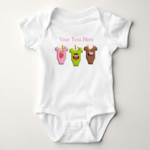 Clothes Line Baby Outfit Personalised with Name Bodysuit