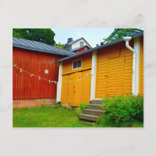 Clothesline in Porvoo, Finland Postcard