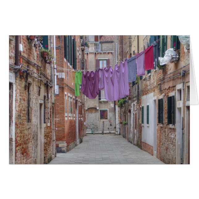 Clothesline In Venice Italy (Front Horizontal)