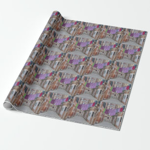 Clothesline In Venice Italy Wrapping Paper