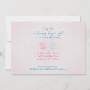 Clothesline Layette Baby Shower Invitation