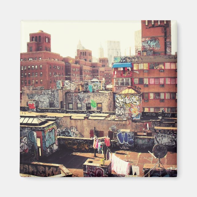 Clotheslines and Graffiti Magnet (Front)