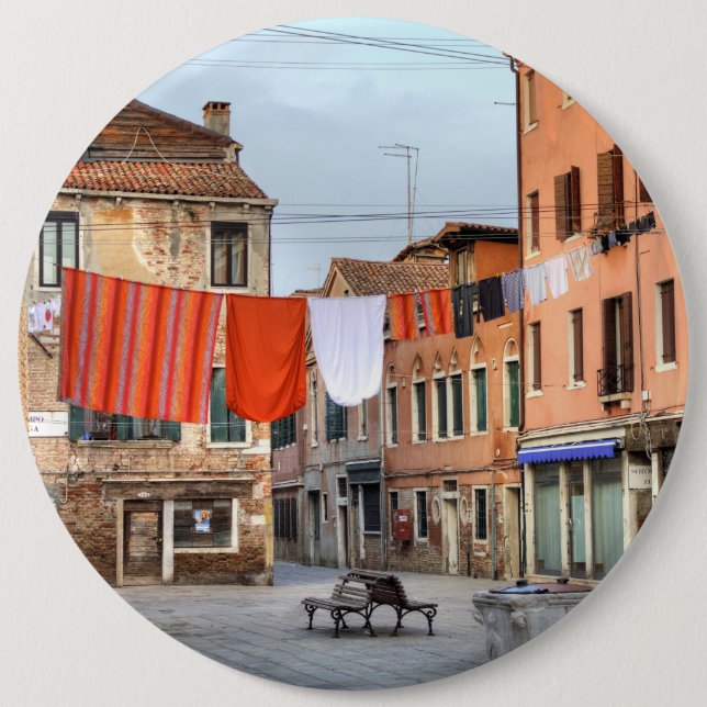 Clotheslines At Campo Ruga 6 Cm Round Badge (Front)