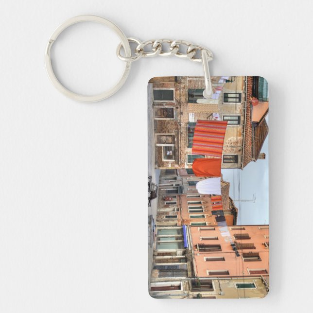 Clotheslines At Campo Ruga Key Ring (Front)