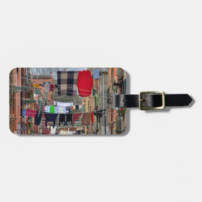 Clotheslines In Venice Italy Luggage Tag (Front Horizontal)
