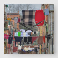 Clotheslines In Venice Italy