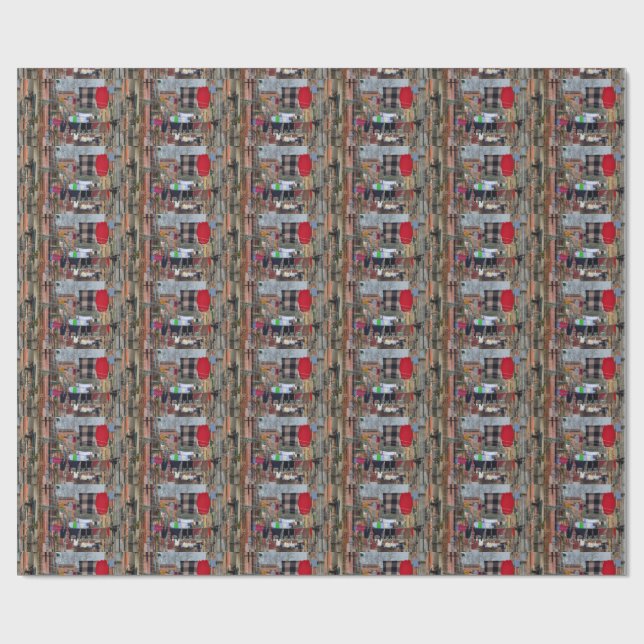 Clotheslines In Venice Italy Wrapping Paper (Flat)