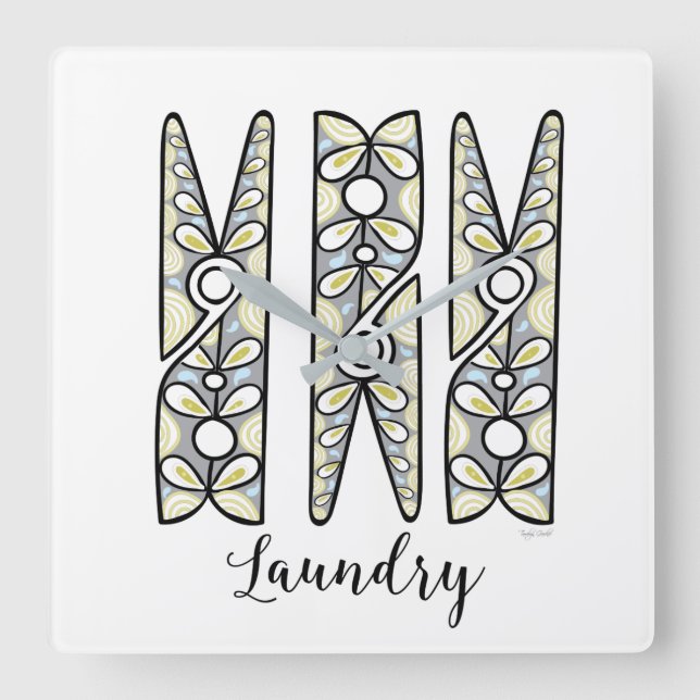 Clothespin Wall Clock (Front)